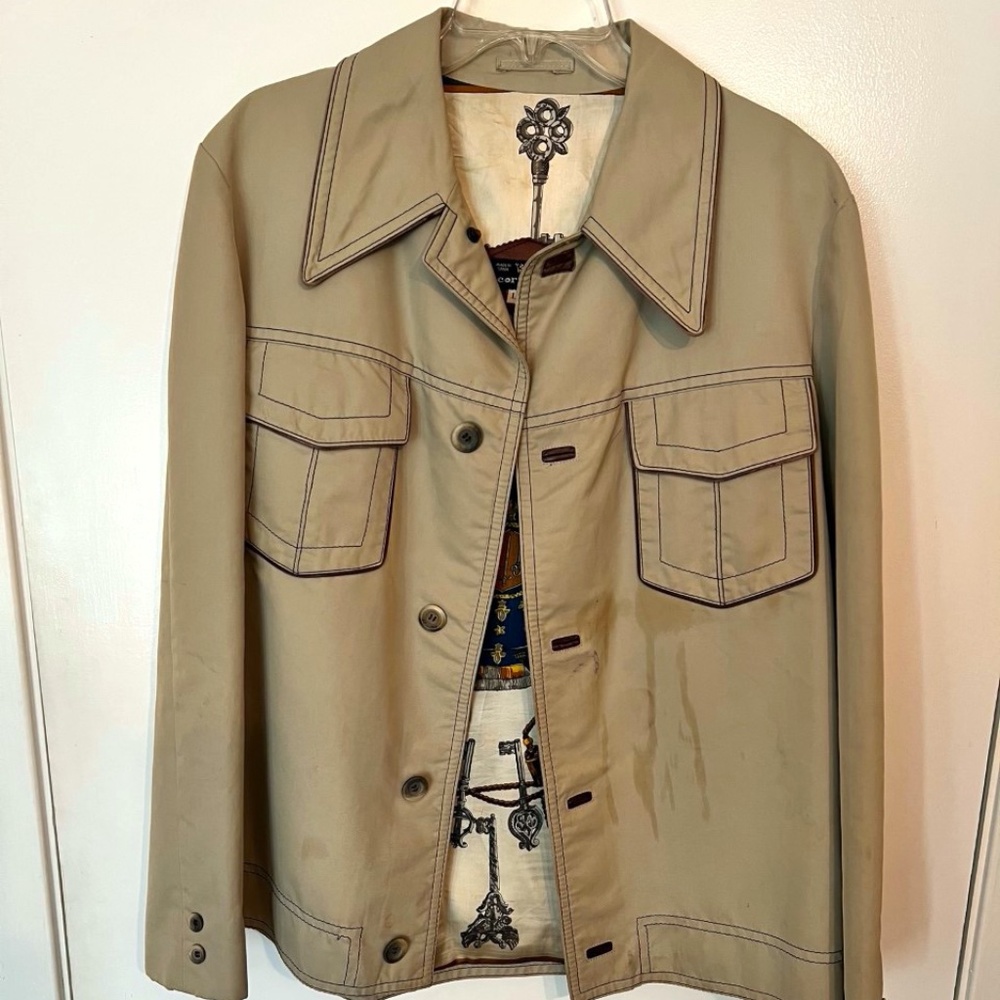 Cortefiel men's leisure jacket - vintage - 44L - Made in Spain